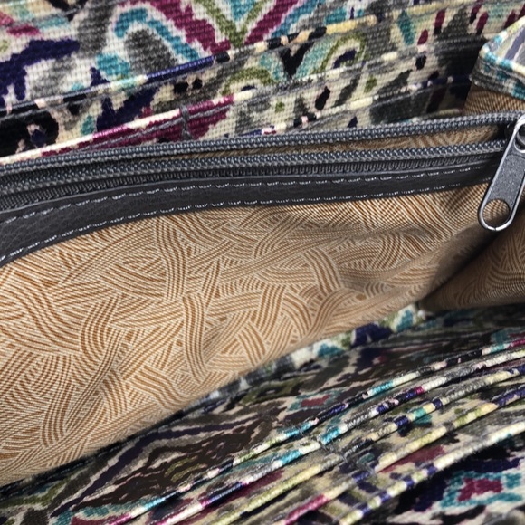 Sakroots Wallet Gray Artsy Zip Around - Picture 9 of 16
